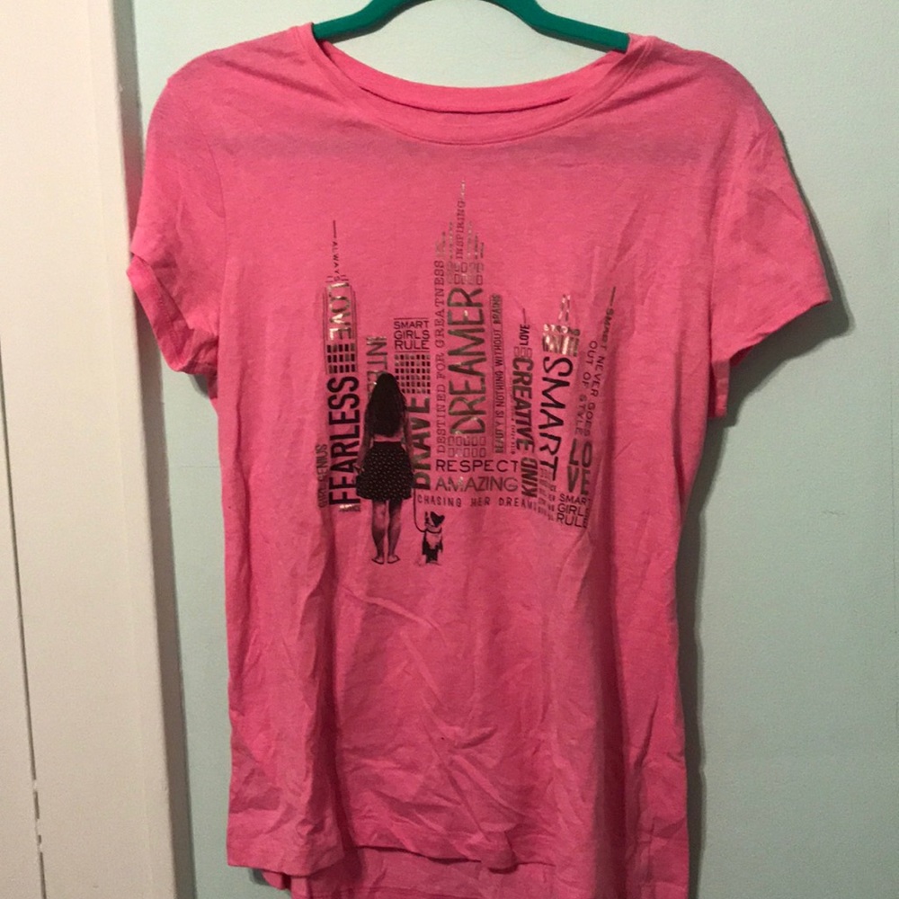 Pink Justice Tee with An inspired Girl